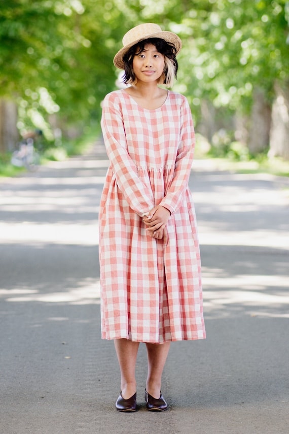 mid length smock dress