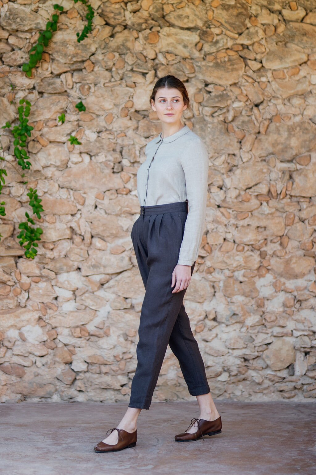 Casual Pants Women Linen - Etsy 