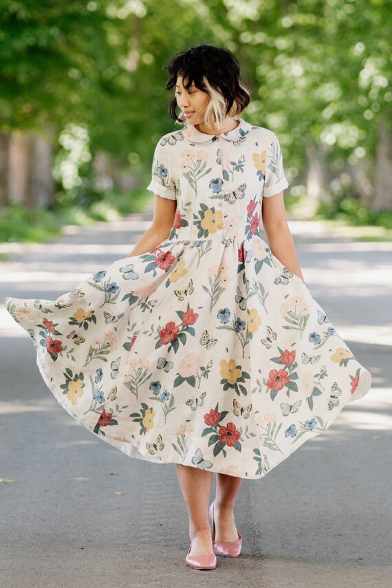 Summer Floral Vintage Dress Floral 
