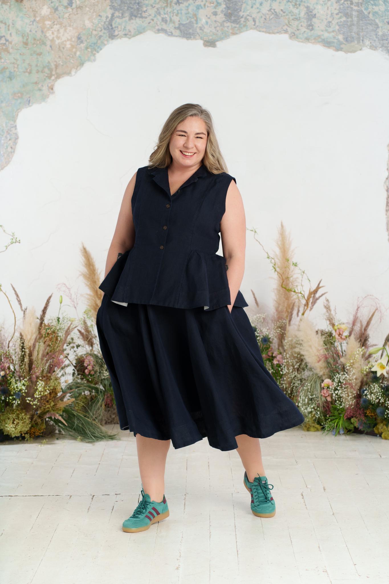 eaphi linen like belt vest