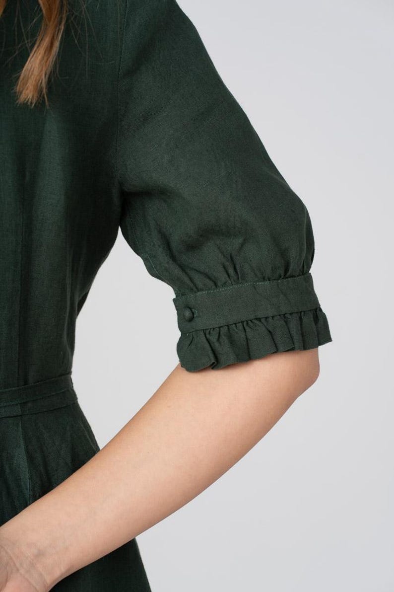 Evergreen Wrap Darcy Dress with Short Sleeves image 7