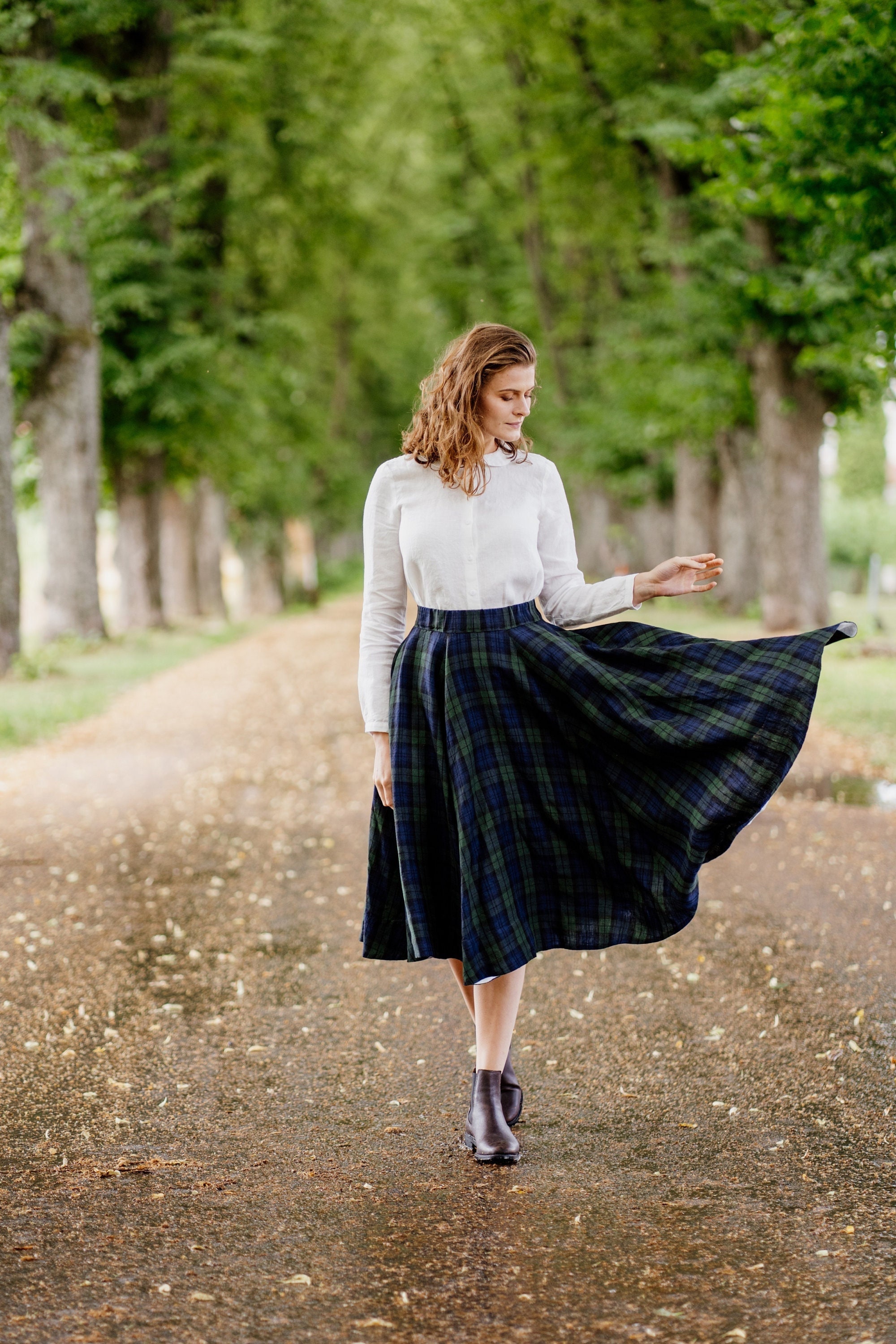 Wool Plaid Skirt, Tartan Maxi Skirt, Victorian Walking Skirt, Scottish  Outlander Skirt, High Waist Winter Skirt, Plus Size Riding Skirt -   Canada