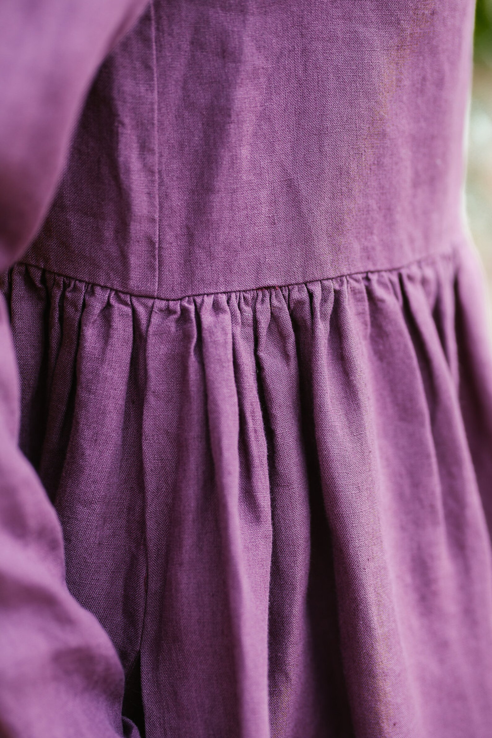 Purple Linen Dress Most Comfortable Linen Summer Outfit Etsy