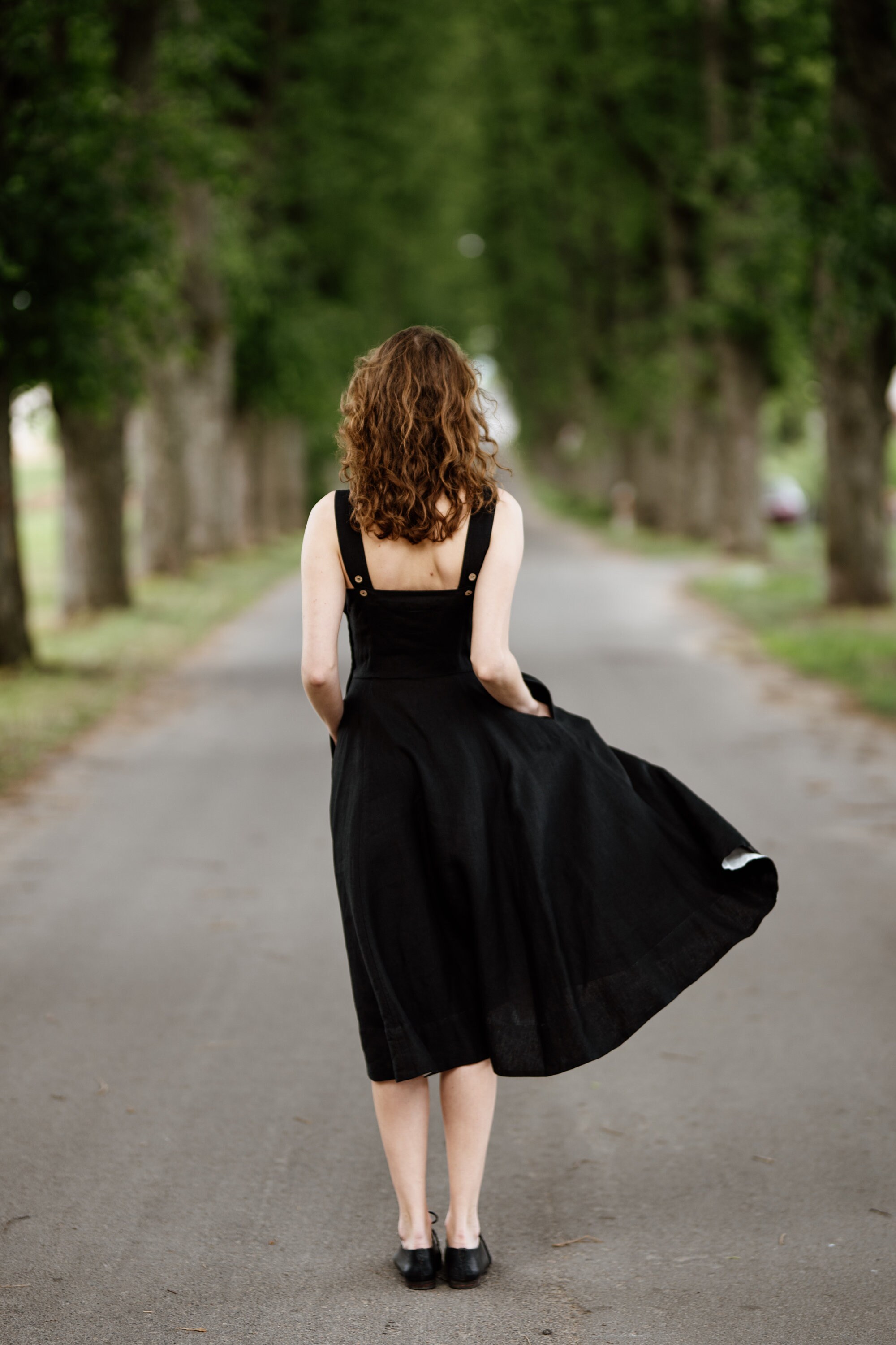 black pinafore dress plus size Plus Size Dreama Pinafore Dress - Black