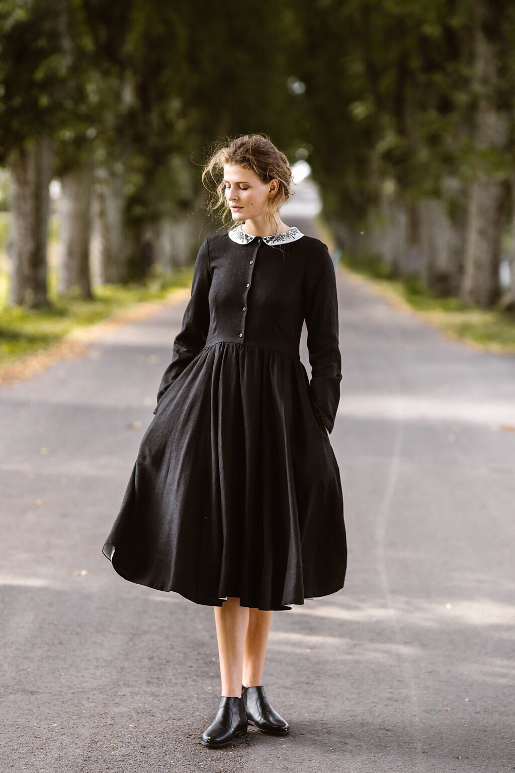 VICTORIAN STYLE DRESS Embroidered 