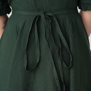 Evergreen Wrap Darcy Dress with Short Sleeves image 8