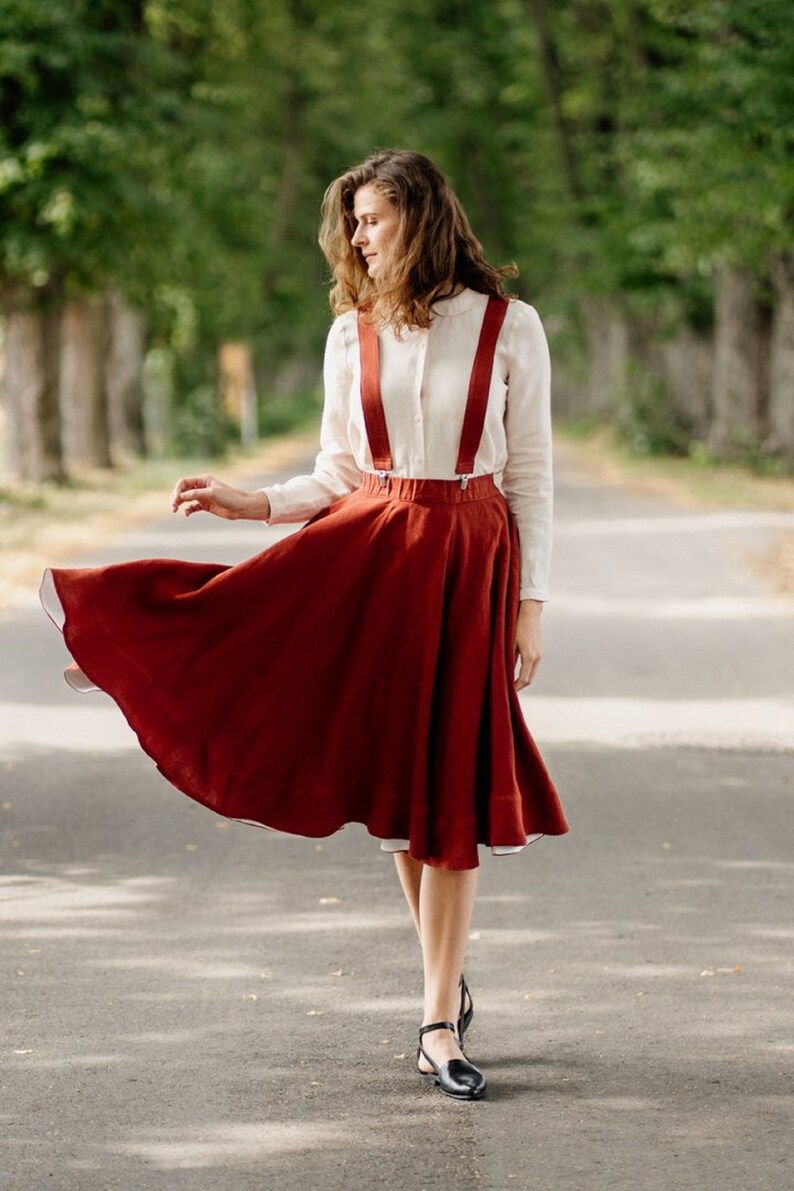 Linen Suspenders Suspenders for Women Linen Accessories Etsy UK