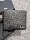 Hugo Boss Moneme Leather Wallet & Coin Holder Set | Black Bifold, Luxury Gift Box product logo