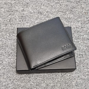 BOSS - Bifold Wallet In Grained Leather With Embossed Logo - Foto 2