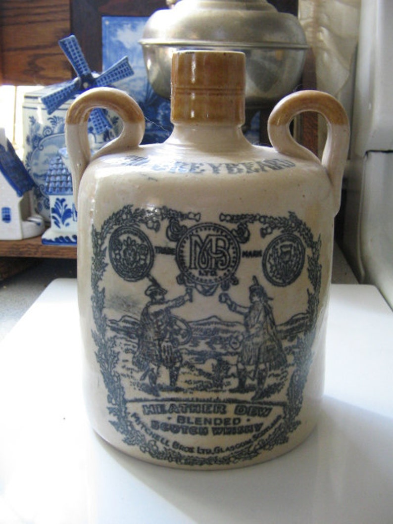 THE GREYBEARD VINTAGE Scotch Whiskey Jug Heather Dew Etsy