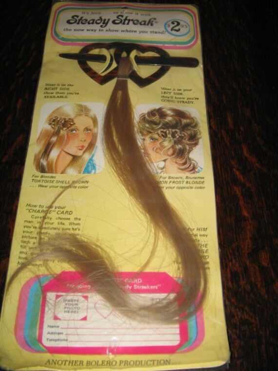 Vintage Blonde Hairpiece 1960s Mod Steady Streak Etsy