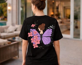 Aquarel vlinder png-afbeeldingen | Bloemen vlinderillustratie | Sublimatieontwerp | Transparante achtergrond | Digitale download