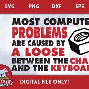 Help Desk SVG Design: Computer Humor - Instant Download File