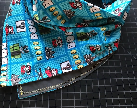 MADE TO ORDER-Handmade Old School Nintendo Bandana-Made Just For You-Customizable Color Options-Snapback Scarf Bandana