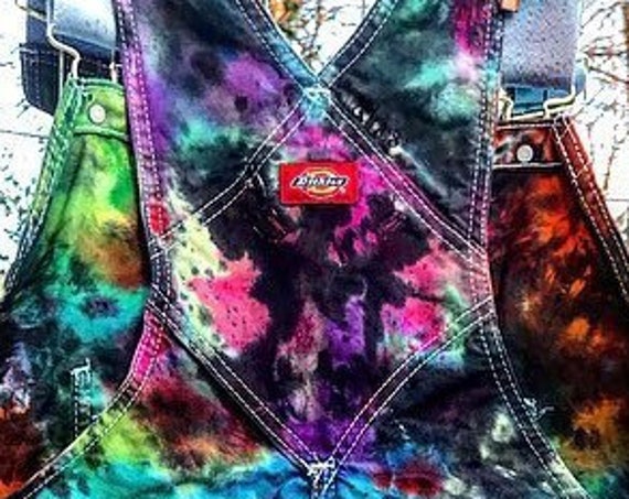 NEW-Made To Order-Tie Dyed Dickies Unisex Cotton Overalls-ALL Sizes/Colors Available