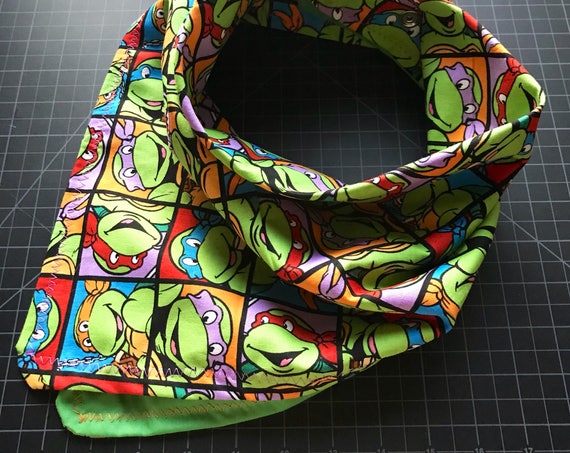 MADE TO ORDER-Handmade Teenage Mutant Ninja Turtle Bandana-Snapback Bandana-Made Just For You-Customizable Colors