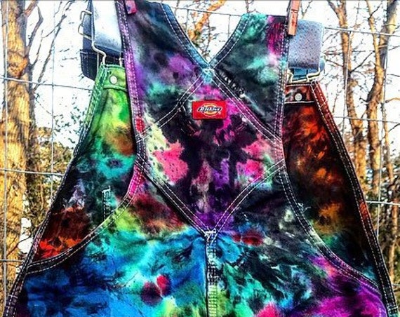 NEW-Made To Order-Tie Dyed Dickies Unisex Cotton Overalls-ALL Sizes/Colors Available