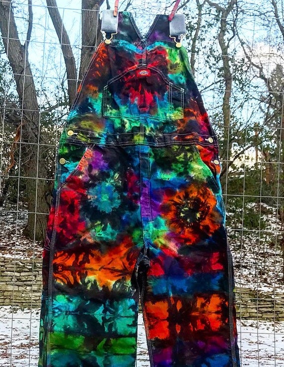 NEW-Made To Order-Tie Dyed Dickies Unisex Cotton Overalls-ALL Sizes/Colors Available
