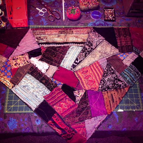 CUSTOM Patchwork Bandanas-Custom Colors-Optional Doilies, Buttons & Zippers-Custom Fabric Options-Optional Essential Oils