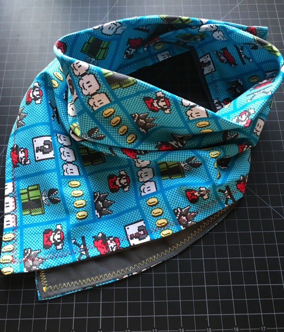 MADE TO ORDER-Handmade Old School Nintendo Bandana-Made Just For You-Customizable Color Options-Snapback Scarf Bandana