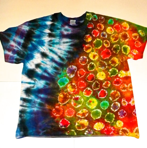 Made To Order-Hand Made Just For You-Shibori Tie Dyed Shirt-Your Size-Your Color Scheme