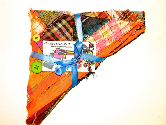 CUSTOM Patchwork Bandanas-Custom Colors-Optional Doilies, Buttons & Zippers-Custom Fabric Options-Optional Essential Oils