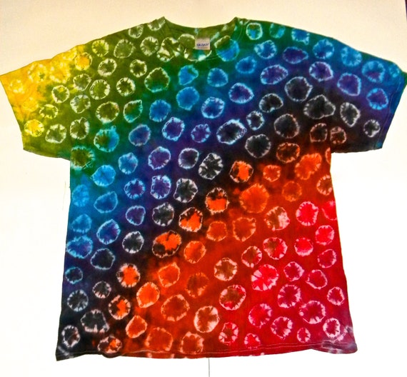 Made To Order-Hand Made Just For You-Shibori Tie Dyed Shirt-Your Size-Your Color Scheme