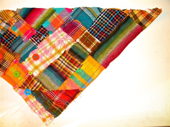 CUSTOM Patchwork Bandanas-Custom Colors-Optional Doilies, Buttons & Zippers-Custom Fabric Options-Optional Essential Oils
