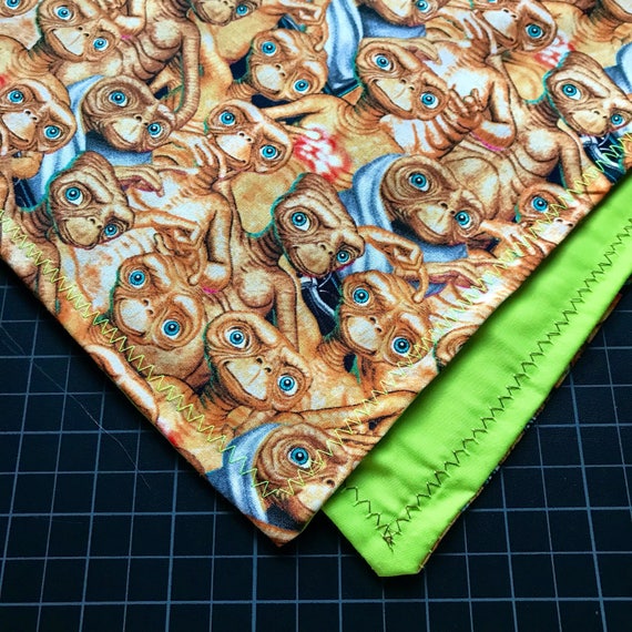 MADE TO ORDER-Custom Handmade E.T Phone Home Bandana-80s Nostalgia-Custom Made For You