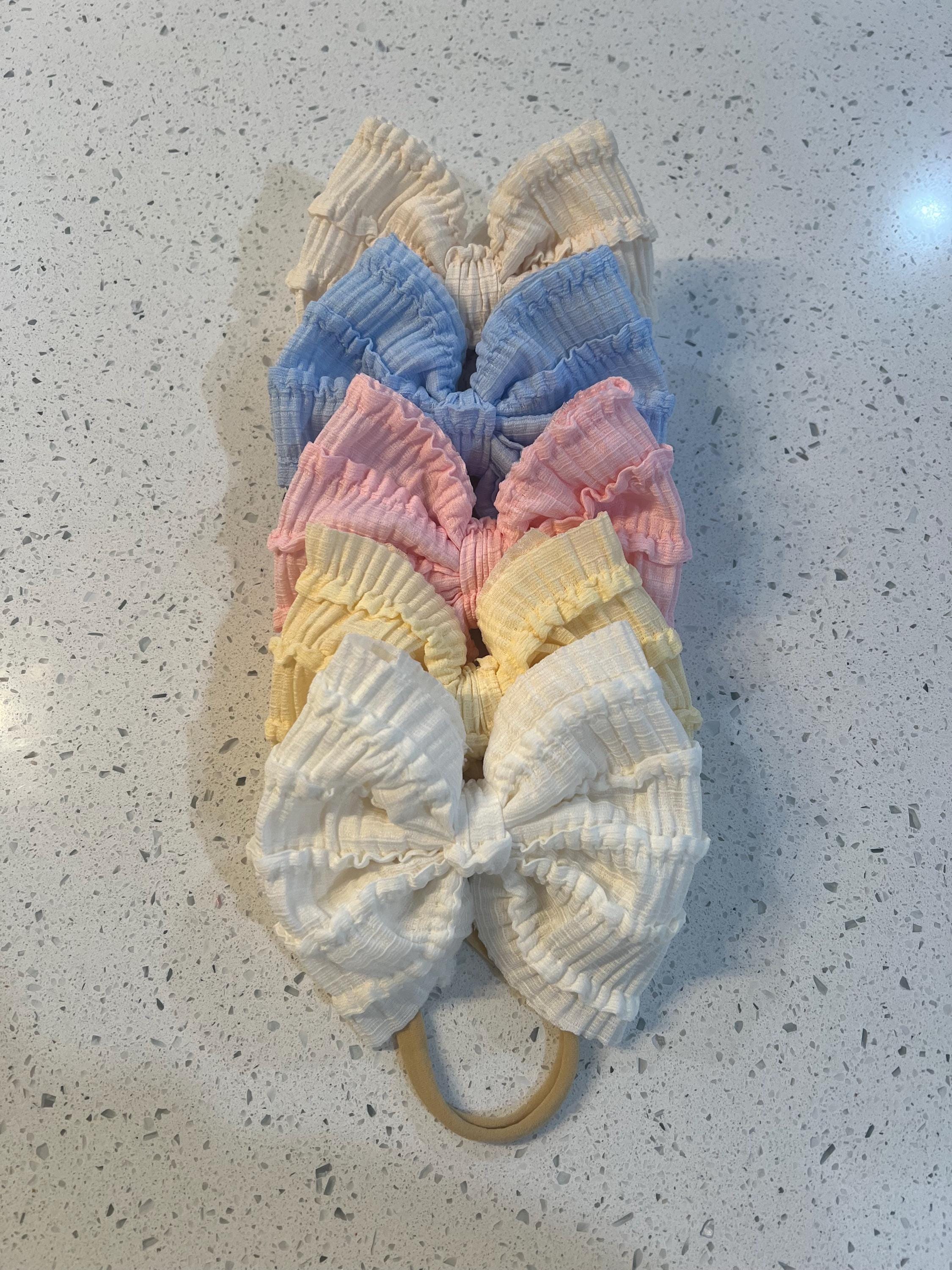 Pastel Ruffles Pastel Ruffle Classic Bows - Etsy