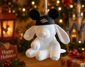 Disney Cruise Line Hundhandduk Djur Evie Ornament, Fiskförlängare Gåva, DCL Ensemblemedlem Gåva, Pixie Dust,