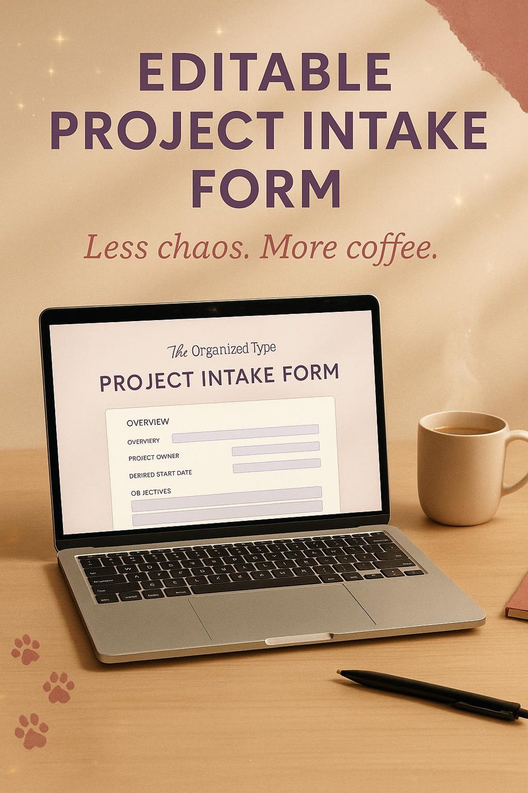 Project Intake Form | Editable Client & Project Request Template ...