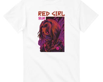 Camiseta exclusiva de Chica de Rojo - Camiseta unisex de música indie - Regalo de Chica de Rojo - Camiseta informal de algodón para mujer, bonita camiseta gráfica
