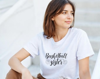 Camiseta de baloncesto para hermana - Camiseta de algodón grueso