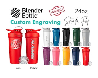Shaker per proteine in acciaio inossidabile isolato da 24 once, shaker con nome personalizzato, decalcomania in vinile personalizzata, bottiglia per frullatore