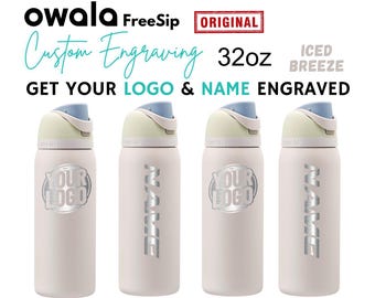 Personalized Owala 32oz Iced Breeze Custom Engraved Birthday Gift Unique Gift Book Movie Quote Song Lyric Verse Logo Nurse Travel Corporate