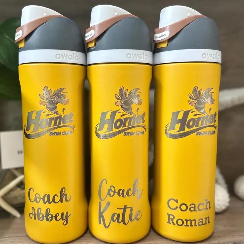 Candy Store Custom Engraved Owala Water Bottle - 24oz Stainless Steel FreeSip | Team Gift Custom Drink Bottle Personalized Name Bottle.