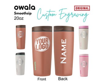 Engraved 20oz Owala SmoothSip Slider Tumbler, Custom Owala With Name, Personalized Tumbler, Laser Engraved Gift, Travel Mug, Gift For Him
