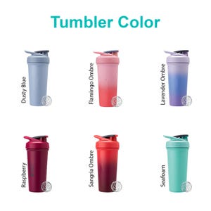 Engrave ANYTHING On Blender Bottle Strada Protein Shaker Cup 24oz Custom Text Name Laser Engraved Logo Personalized Customized Gym Gift