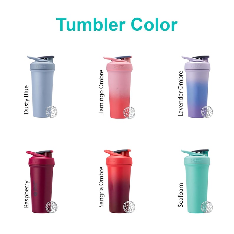 Engrave ANYTHING On Blender Bottle Strada Protein Shaker Cup 24oz Custom Text Name Laser Engraved Logo Personalized Customized Gym Gift
