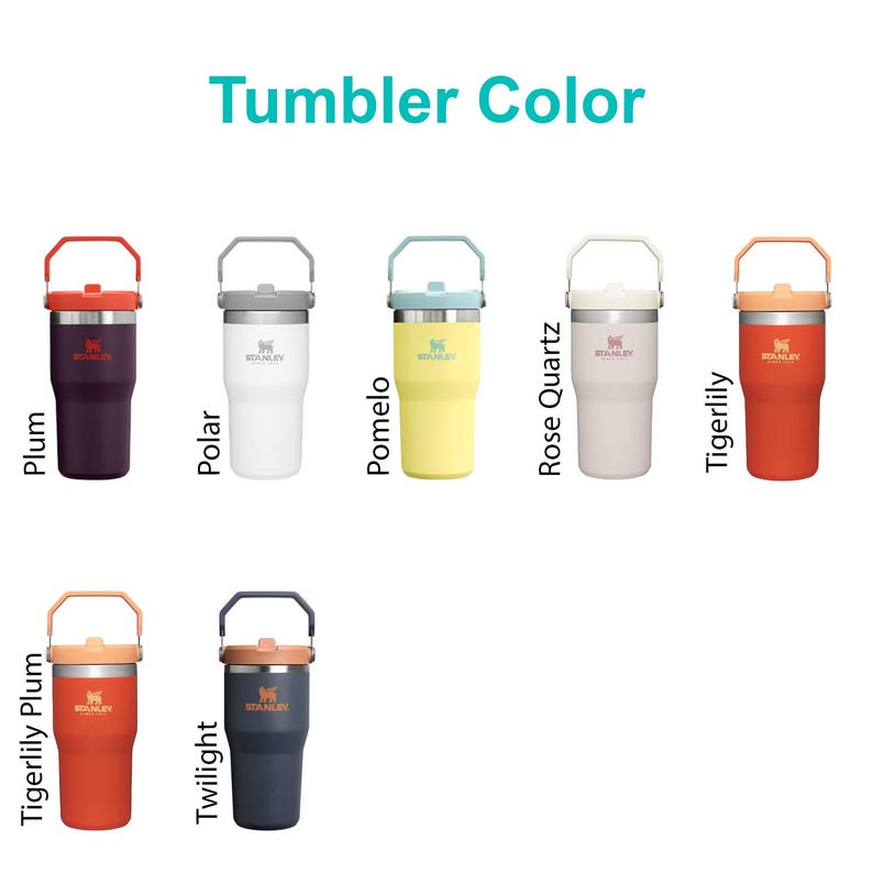 20oz Stanley Ice Flow Flip Straw Bottle | Personalized Stainless Steel Tumbler | Laser Engraved Travel Cup | Gift for Friend, School Bottle
