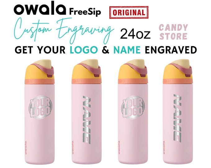 24oz Owala Engraved Water Bottle | Owala Tumbler | Custom Engrave ...