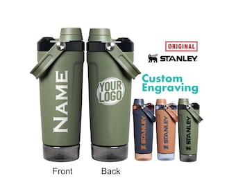 Stanley 20oz Activate Shaker, Personalized Bottle, Custom Text Tumbler, Laser Engraved Cup, Gym Fitness Gift, Christmas Gift