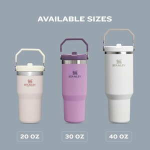 30oz Stanley Ice Flow Flip Straw Bottle | Personalized Stainless Steel Tumbler | Laser Engraved Travel Cup | Gift for Friend, best for Gym