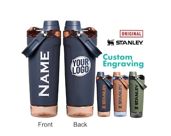 Custom Stanley 20oz Activate Shaker, Personalized Text Bottle, Engraved Tumbler, Protein Shaker, Workout Bottle, Christmas Gift