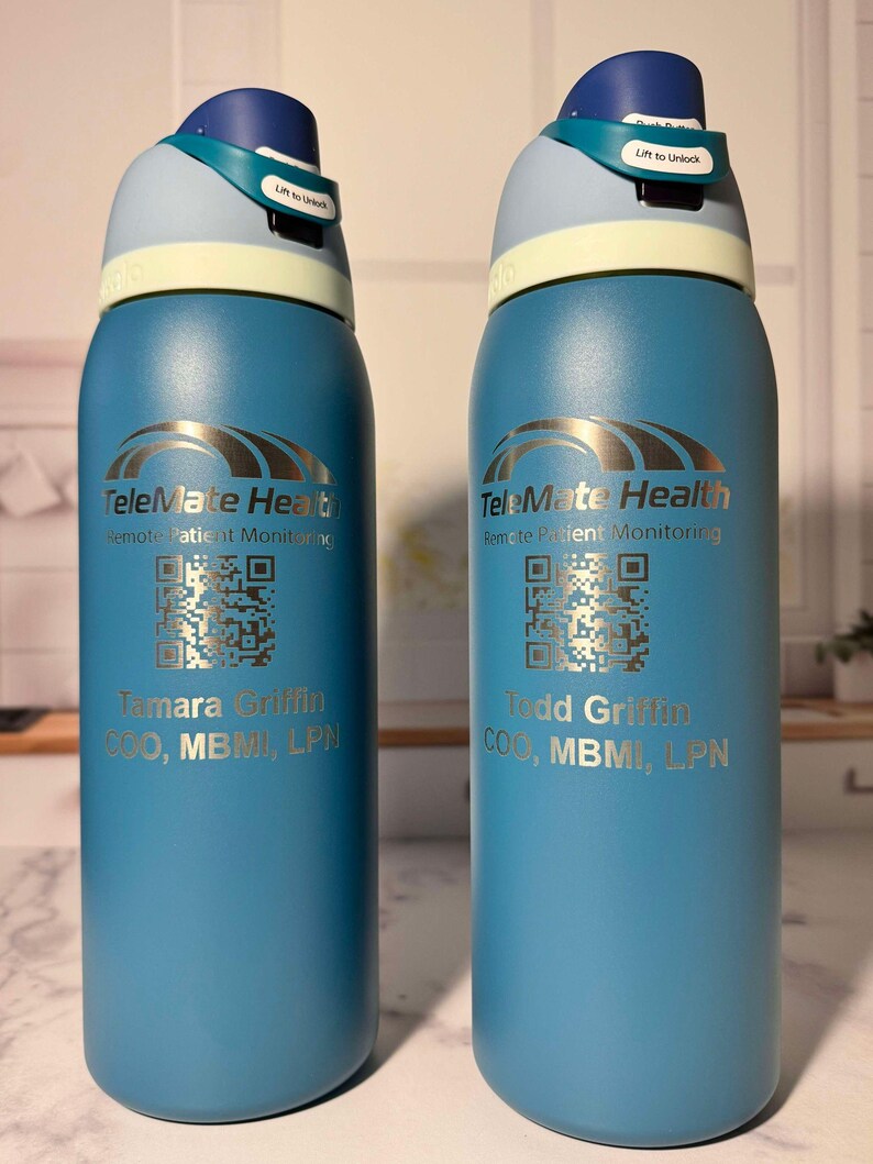 Bulk Quantity Owala Freesip Water Bottle, Personalized Name & Logo Bottle, Laser Engraved Stainless Steel Bottle for Company members