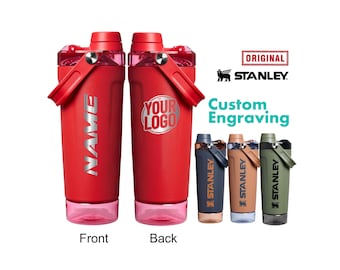 Personalized Stanley Shaker 20oz, Laser Engraved Stainless Steel Shaker with your Name & Logo Engraved, Best Gift, Valentine Gift