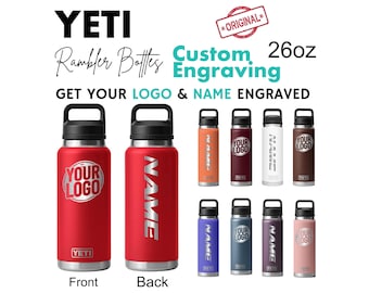 Personalized 26oz Yeti Rambler bottle| Laser Engraved Authentic Bottle, Custom Text Bottle, Custom Name Bottle, Bulk Bottle, Halloween Gift