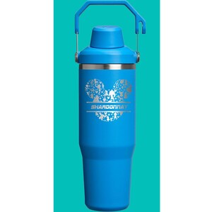 30oz Stanley Ice Flow 2.0 Flip Straw Bottle | Personalized Stainless Steel Tumbler Laser Engraved Travel Cup | Gift for Friend, best for Gym