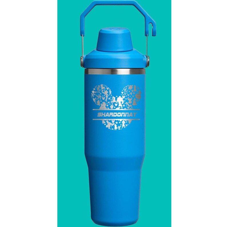 30oz Stanley Ice Flow 2.0 Flip Straw Bottle | Personalized Stainless Steel Tumbler Laser Engraved Travel Cup | Gift for Friend, best for Gym